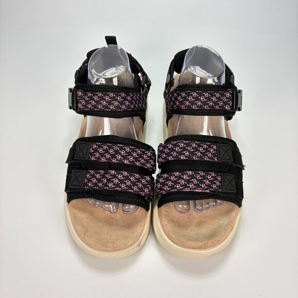 Gravity Defyer G-Defy Café Black Pink Adjustable Straps Sandals Women's Size 11 - Picture 3 of 11